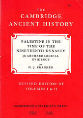 H.J. Franken, Palestine in the Time of the Nineteenth Dynasty (b) Archaelogical Evidence, Revised edition of Volumes I & II, The Cambridge Ancient History 67, Cambridge University Press 1968
